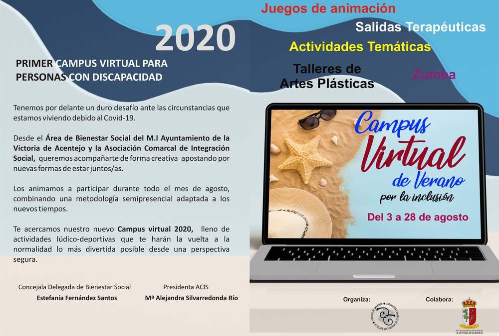 El Consistorio organiza el I Campus Virtual de Verano para personas con discapacidad