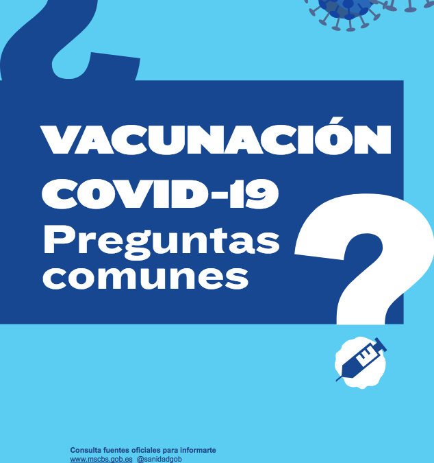 Información sobre la vacunación contra la Covid-19 del Ministerio de Sanidad del Gobierno de España