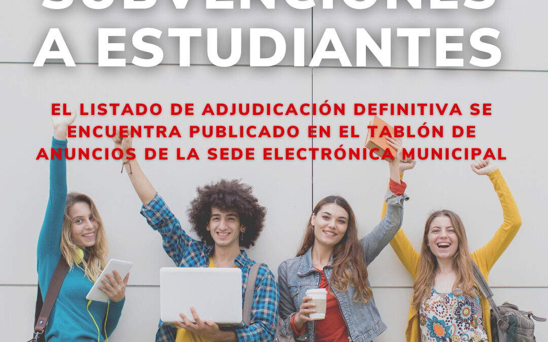 Publicado el listado definitivo de beneficiarios/as de las ayudas a estudiantes victorieros/as