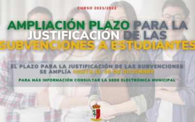 Se amplía el plazo para justificar las subvenciones a estudiantes