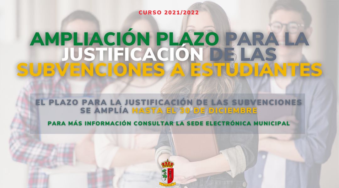 Se amplía el plazo para justificar las subvenciones a estudiantes