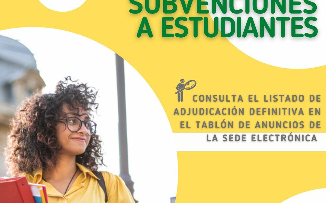 Publicado el listado definitivo de beneficiarios/as de las ayudas al estudio