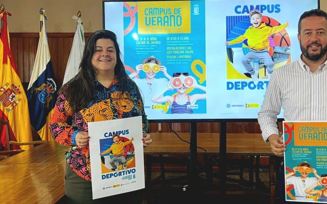 La Victoria de Acentejo organiza un campamento de verano y un campus deportivo para niños, niñas y adolescentes